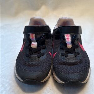 Nike Kids Black and Pink Sneakers